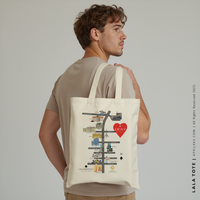 LALA | Las Vegas, Nevada Strip Map Tote thumbnail