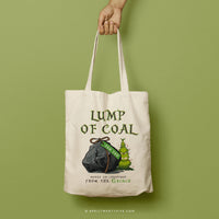 GRINCH ONE | Lump of Coal Canvas Tote thumbnail