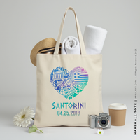 MARSHALL | Santorini, Greece Tote thumbnail