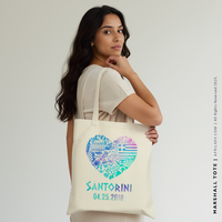 MARSHALL | Santorini, Greece Tote thumbnail