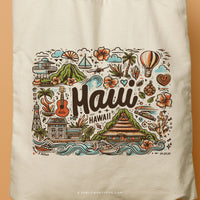 MAUI | Hawaiian Canvas Tote thumbnail