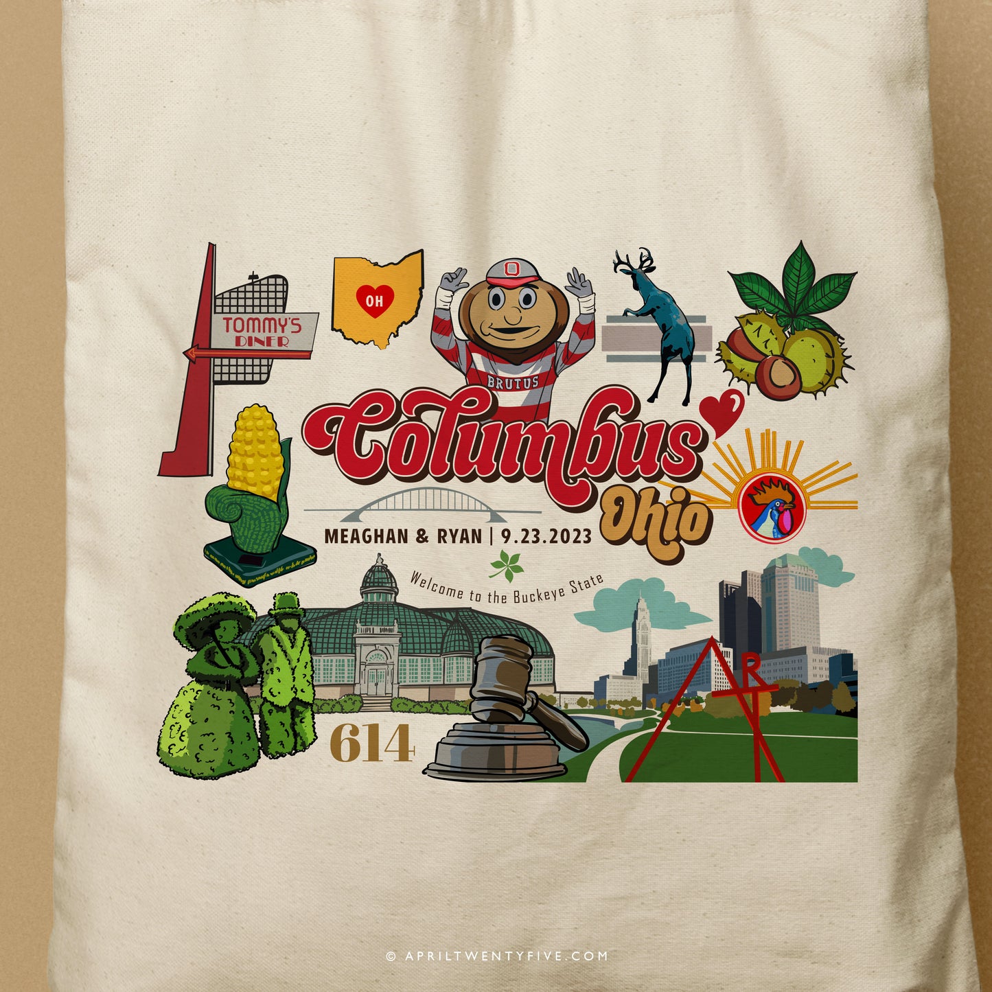MEAGHAN | Columbus, Ohio Canvas Tote