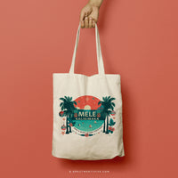 MELY | Christmas Mele Kalikimaka Canvas Tote thumbnail