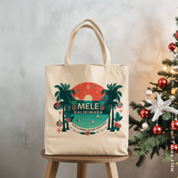 MELY | Christmas Mele Kalikimaka Canvas Tote thumbnail