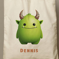 MONSTER DENNIS | Halloween Canvas Tote thumbnail