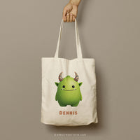 MONSTER DENNIS | Halloween Canvas Tote thumbnail