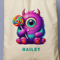 MONSTER HAILEY | Halloween Canvas Tote thumbnail