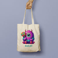 MONSTER HAILEY | Halloween Canvas Tote thumbnail