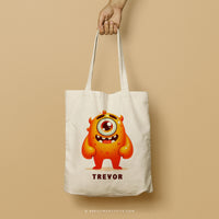 MONSTER TREVOR | Halloween Canvas Tote thumbnail