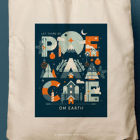 PAZ | Christmas Canvas Tote thumbnail