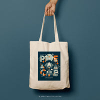 PAZ | Christmas Canvas Tote thumbnail