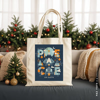 PAZ | Christmas Canvas Tote thumbnail