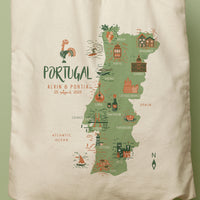 PORTIA | Portugal Map Tote thumbnail
