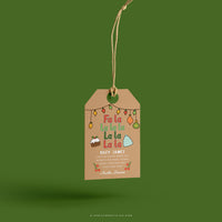 JAMES | Christmas Fa La La La La Canvas Tote thumbnail