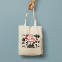 SEANNA | Seattle, Washington Travel Icons Tote thumbnail
