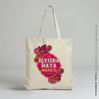 STEFANIE | Riviera Maya, Mexico Canvas Tote thumbnail