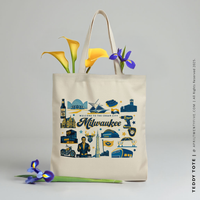 TEDDY | Milwaukee Wisconsin Souvenir Tote thumbnail