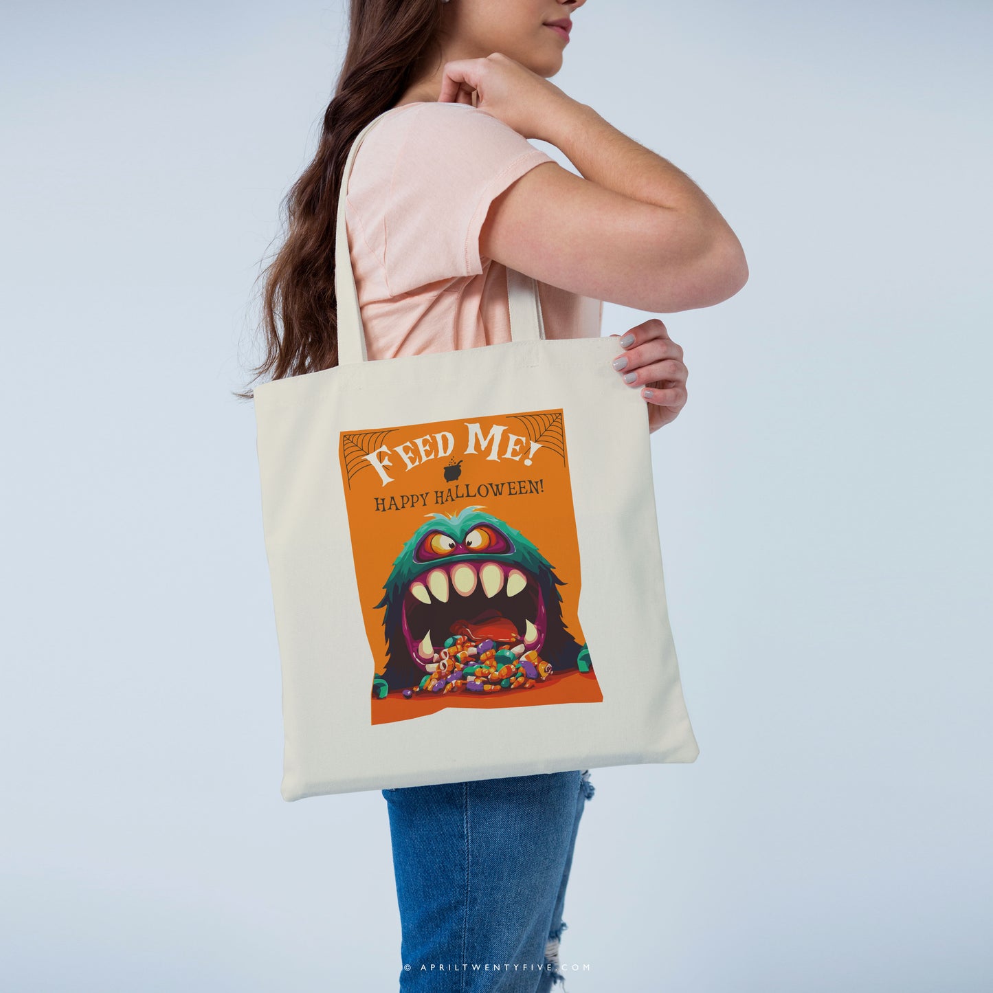 GUSTAV | Monster Eating Halloween Candy Tote