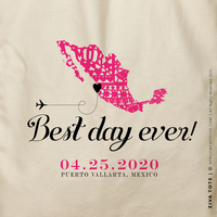 ZIVA | Mexico Best Day Ever Map Tote thumbnail