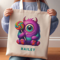 MONSTER HAILEY | Halloween Canvas Tote thumbnail