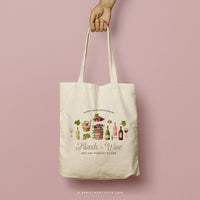 CHARLOTTE | Grape Vineyard and Wine Country Canvas Tote thumbnail