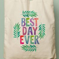 EVE | Best Day Ever Canvas Tote thumbnail