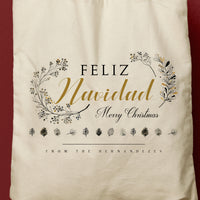 FELIZA | Feliz Navidad Canvas Tote thumbnail