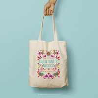 HILDA | Mexican Otomi Textile Print Canvas Tote thumbnail