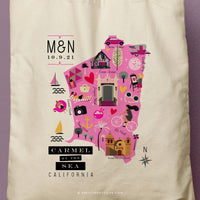 LAINE | Carmel by the Sea, California Map Tote thumbnail