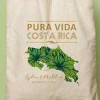LYDIA | Pura Vida, Costa Rica Map Tote thumbnail
