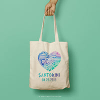 MARSHALL | Santorini, Greece Tote thumbnail