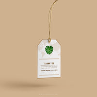 MONSTERA | Monstera Leaf Canvas Tote thumbnail