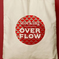 EMMA | Christmas Stocking Overflow Canvas Tote thumbnail