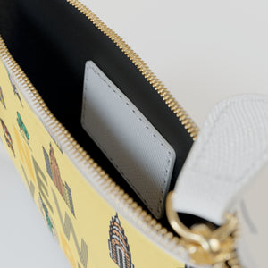 PENELOPE New York Mini Clutch Bag - Fun City Design for Travelers & Tourists