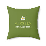 Load image into Gallery viewer, ALONA | Aloha Hawaii Faux Suede Pillow (Personalized)
