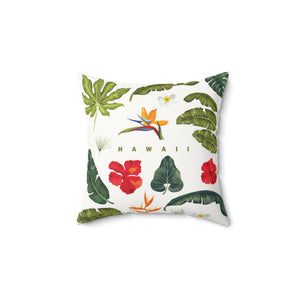ALONA | Aloha Hawaii Faux Suede Pillow (Personalized)