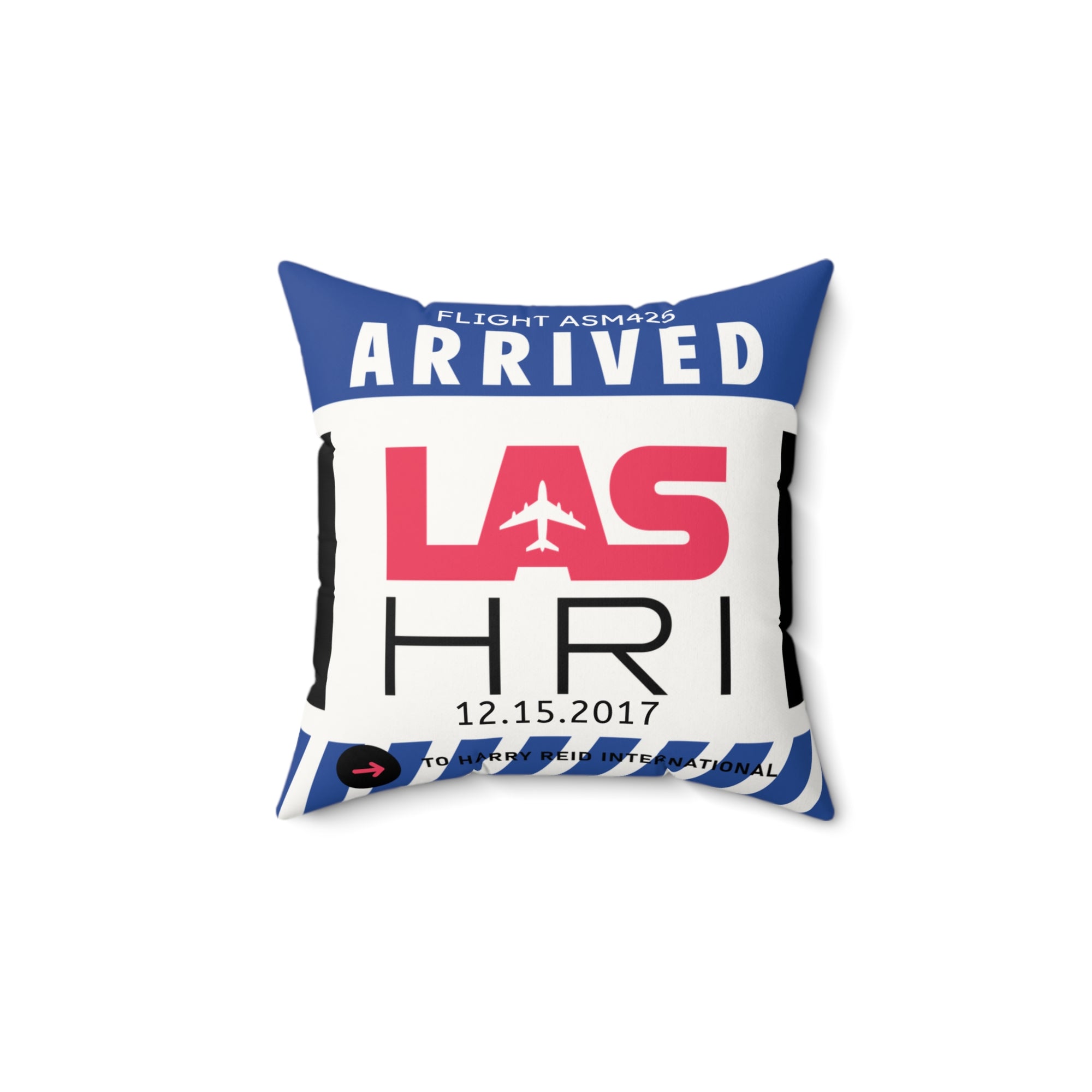 REID | Throw Pillow Las Vegas Personalized Travel Keepsake