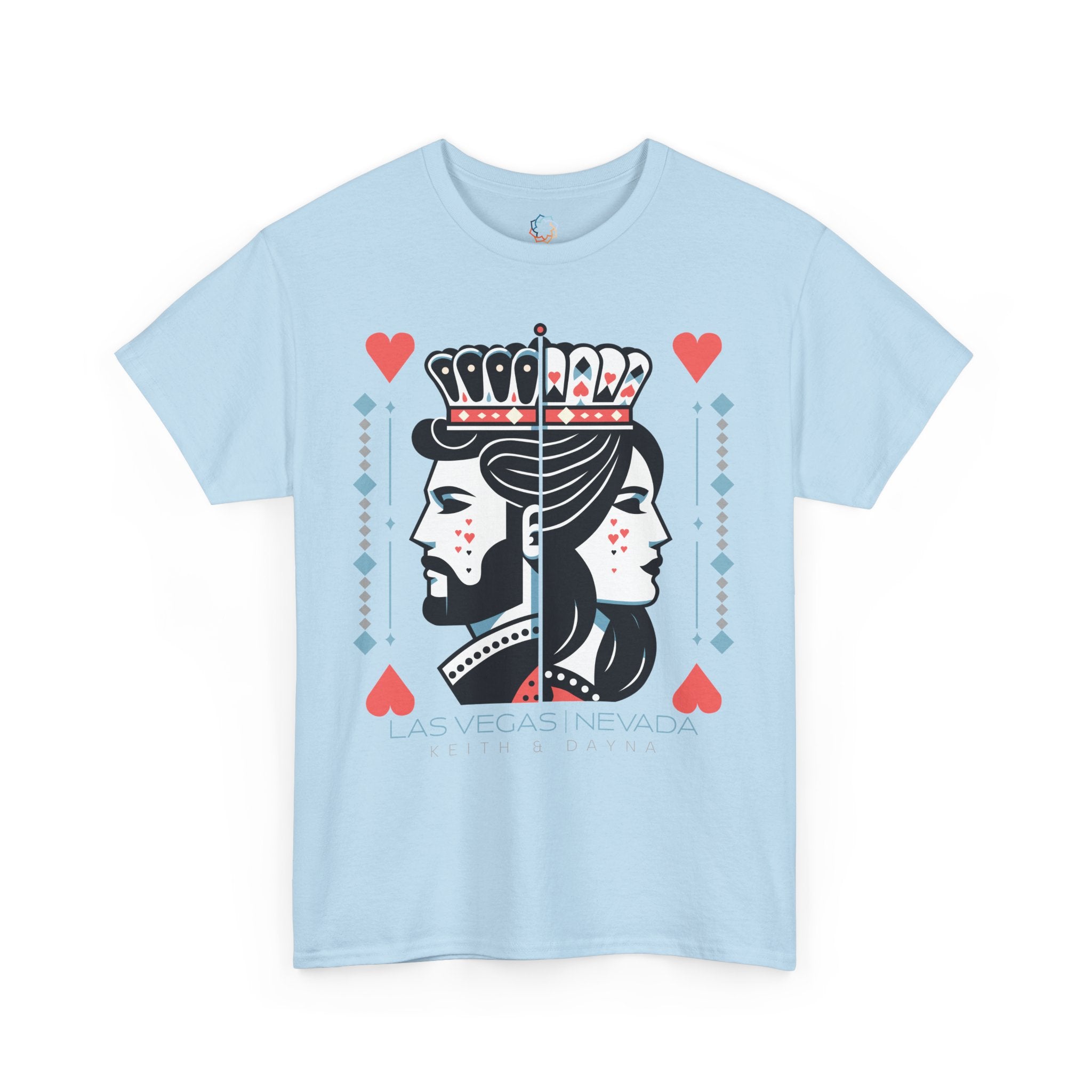 QUEEN | Las Vegas King & Queen Couples Graphic T-shirt (Personalized)