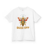 Load image into Gallery viewer, Kids’ “Buzz Off I’m Studying” White Bee T-Shirt
