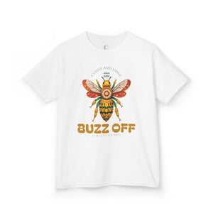 Kids’ “Buzz Off I’m Studying” White Bee T-Shirt