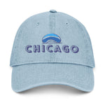 Load image into Gallery viewer, CHICHI | Chicago Embroidered Denim Hat
