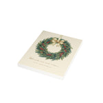 Load image into Gallery viewer, Christmas Wreath Greeting Card – “Wreaths and Mistletoe” Holiday Card (Pack of 1, 10, 30, 50)

