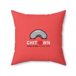Load image into Gallery viewer, CHICHI | Chicago O&#39;Hare Airport Tag Faux Suede Pillow (Pillowcase)
