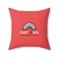 CHICHI | Chicago O'Hare Airport Tag Faux Suede Pillow (Pillowcase) thumbnail