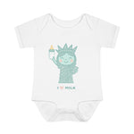 Load image into Gallery viewer, BABY LIBERTY | I Love Milk Infant Onesie®
