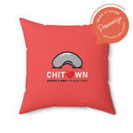 Load image into Gallery viewer, CHICHI | Chicago O&#39;Hare Airport Tag Faux Suede Pillow (Pillowcase)
