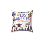 Load image into Gallery viewer, BEVERLY | Los Angeles California Faux Suede Square Pillow - Decorative Throw for Home &amp; Travel

