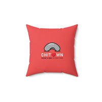 CHICHI | Chicago O'Hare Airport Tag Faux Suede Pillow (Pillowcase) thumbnail