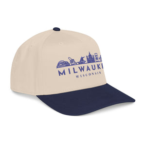 Milwaukee Skyline Baseball Cap — Embroidered Wisconsin City Hat