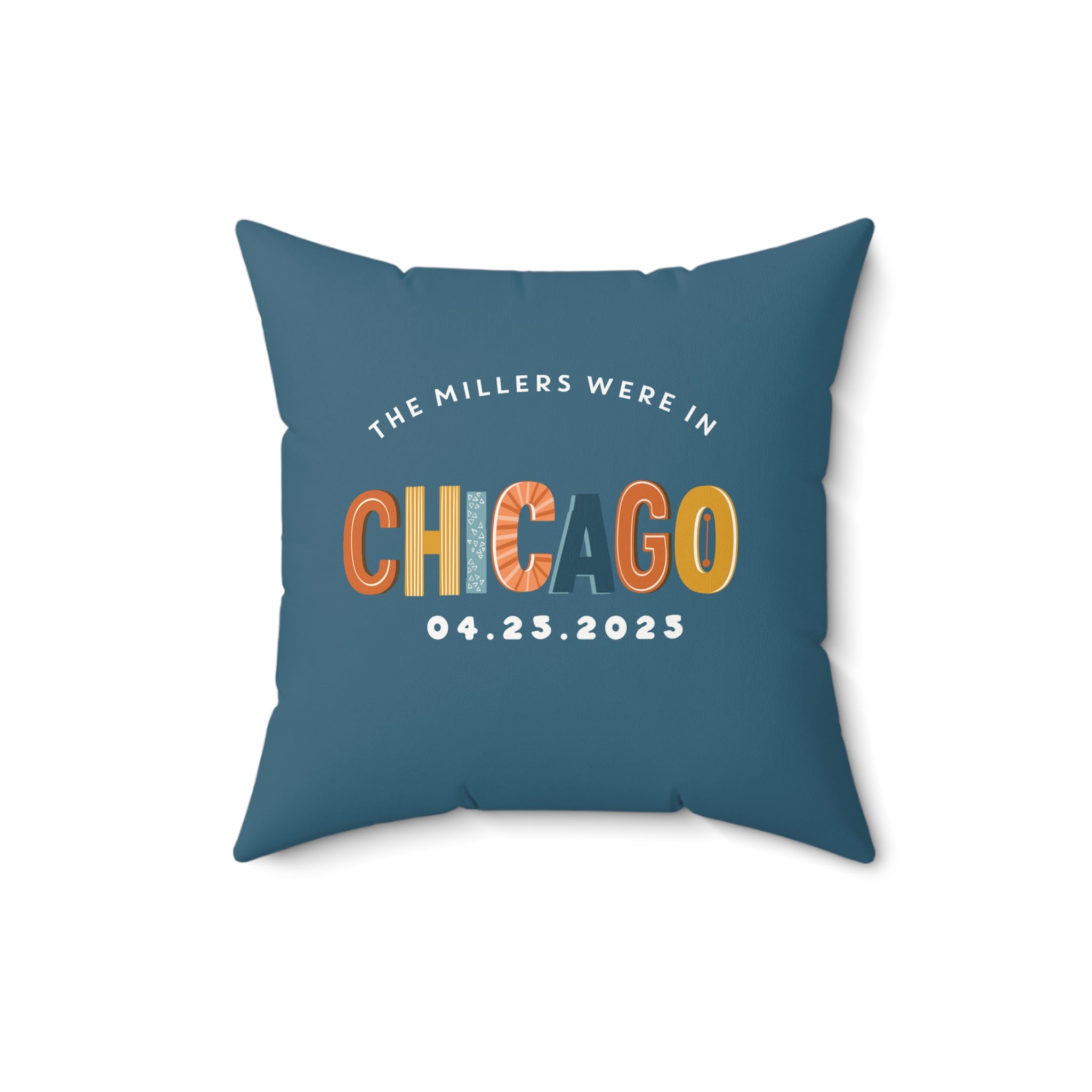 Chicago Faux Suede Pillow - Love from the Windy City | Personalized Gift for Travelers